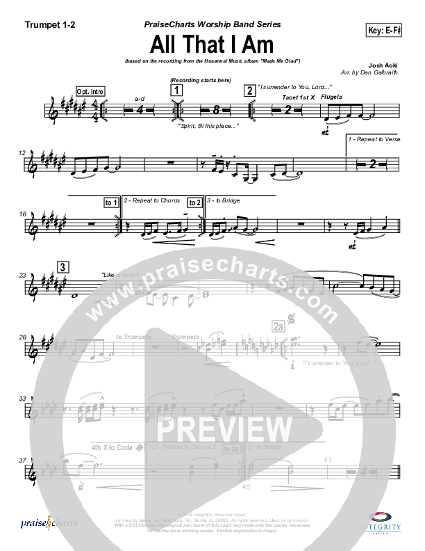 All That I Am Trumpet 1,2 (Michael Neale)