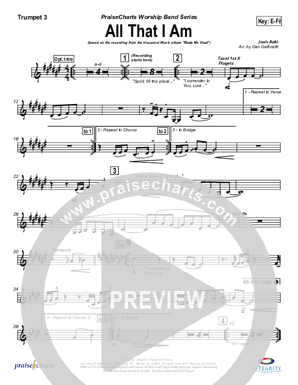 All That I Am Trumpet 3 (Michael Neale)