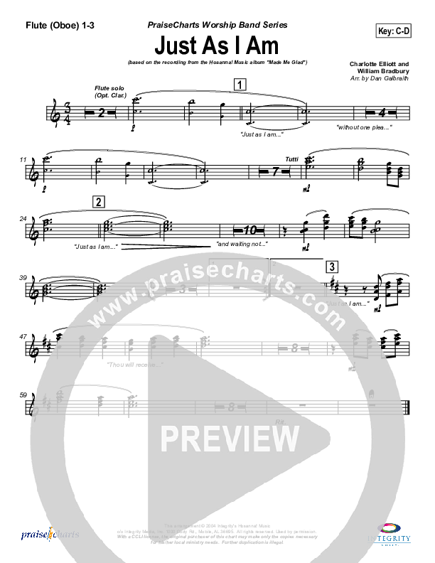 Just As I Am Wind Pack (Michael Neale)