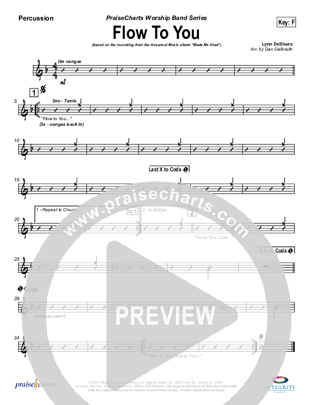 Flow To You Percussion (Michael Neale)