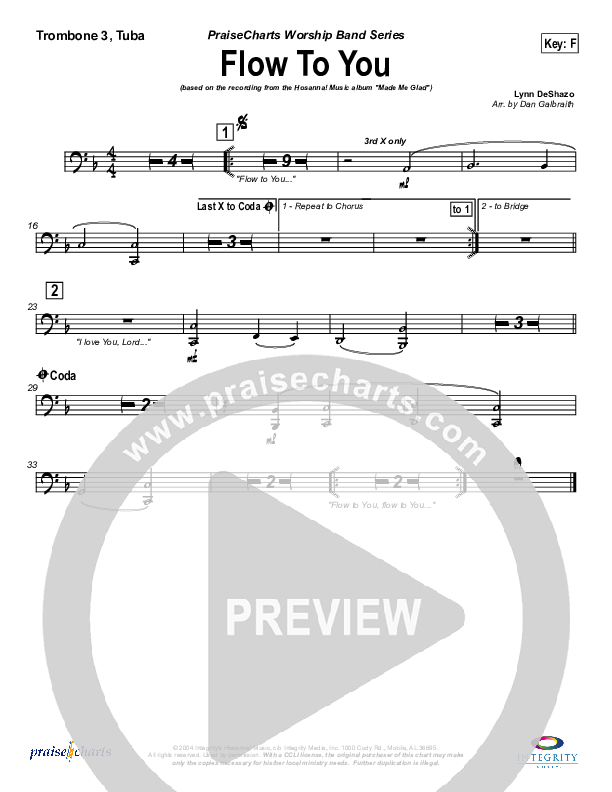 Flow To You Trombone 3/Tuba (Michael Neale)