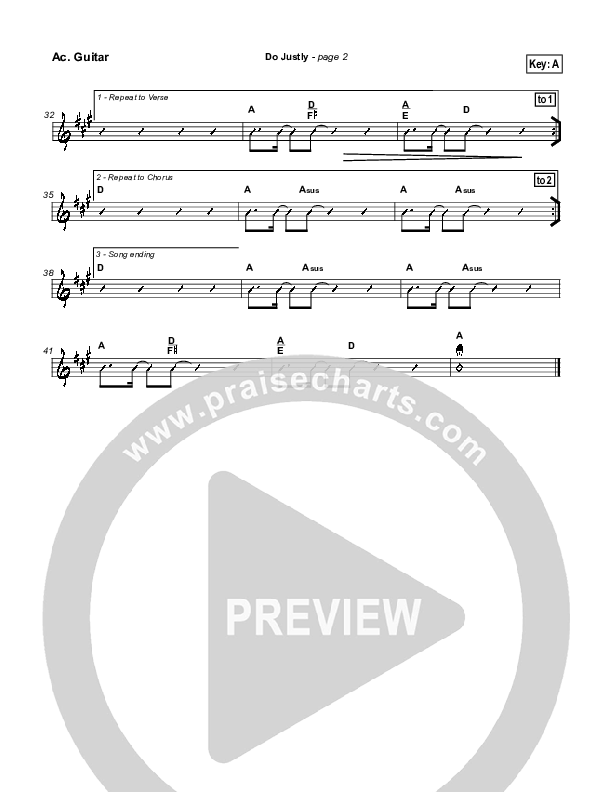 Do Justly Acoustic Guitar (Michael Neale)