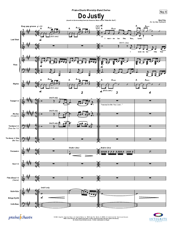 Do Justly Conductor's Score (Michael Neale)