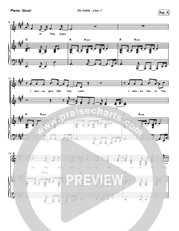 Do Justly Piano/Vocal (SATB) (Michael Neale)