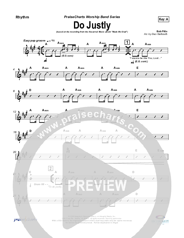 Do Justly Rhythm Chart (Michael Neale)