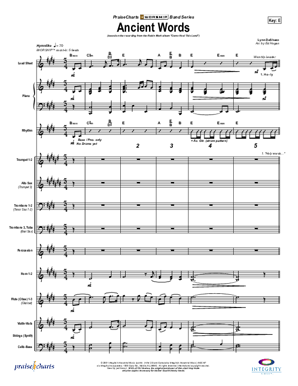 Ancient Words Orchestration (Robin Mark)