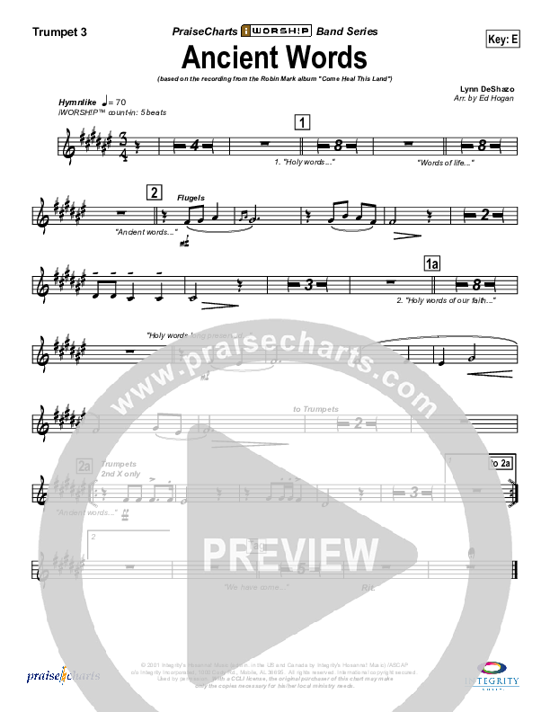Ancient Words Trumpet 3 (Robin Mark)