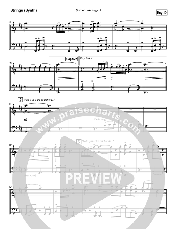 Surrender Synth Strings (Dave Lubben)