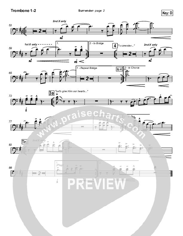 Surrender Trombone 1/2 (Dave Lubben)