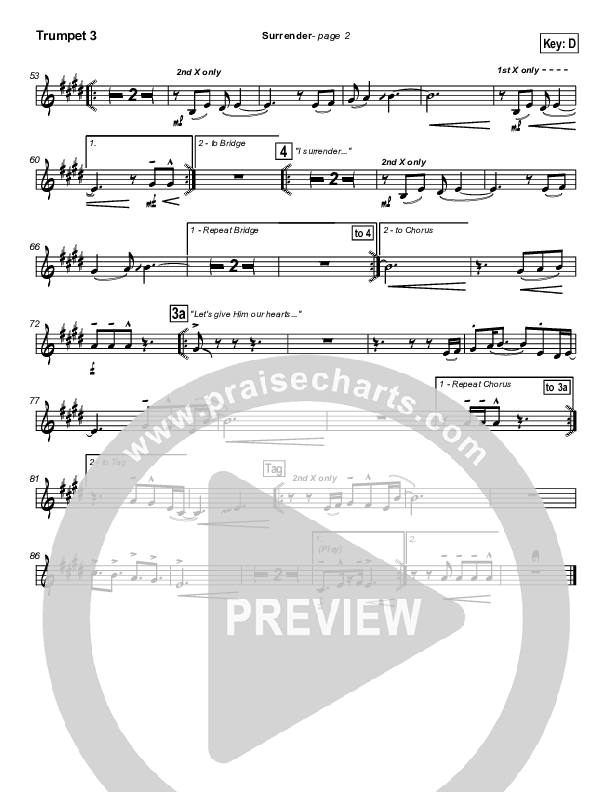 Surrender Trumpet 3 (Dave Lubben)