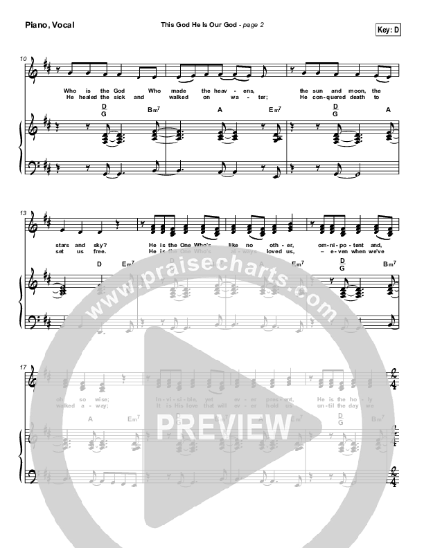 This God He Is Our God Lead & Piano (Tommy Walker)