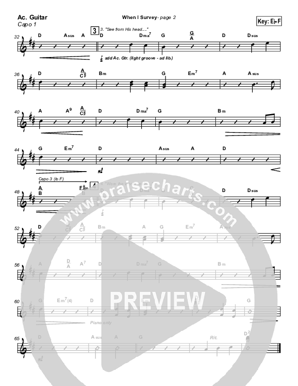 When I Survey (The Wondrous Cross) Acoustic Guitar (Kathryn Scott)