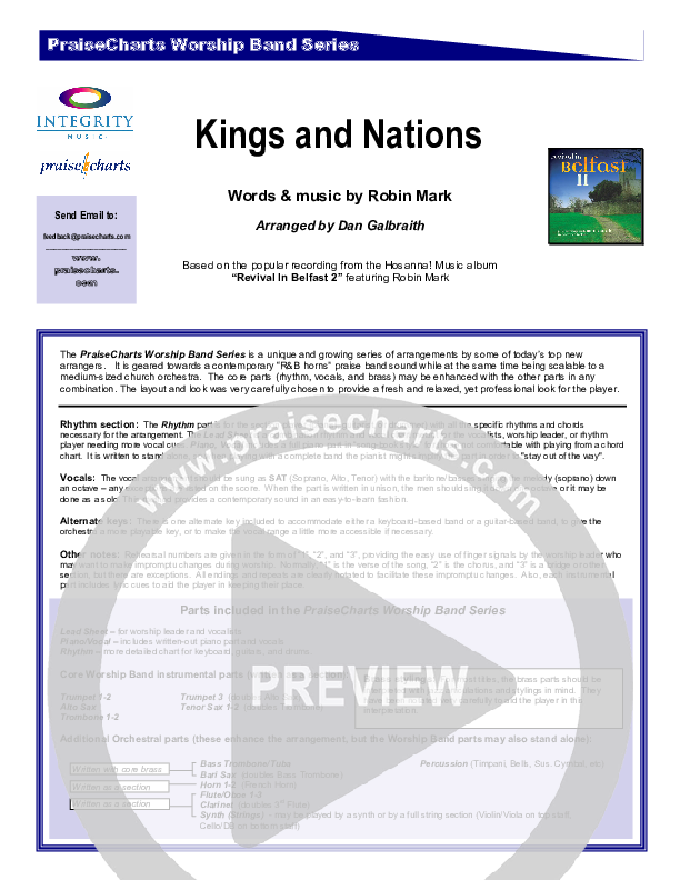 Kings And Nations Orchestration (Robin Mark)