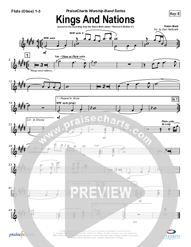 Kings And Nations Wind Pack (Robin Mark)