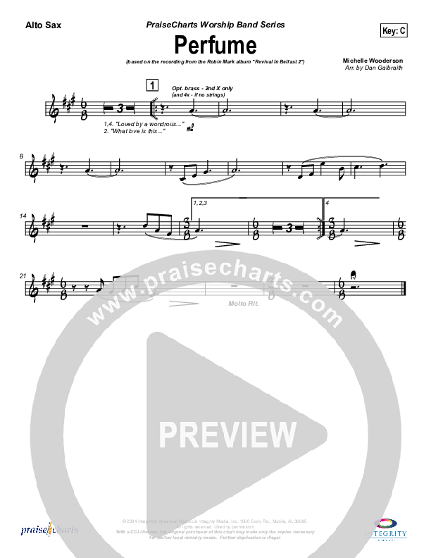 Perfume Alto Sax (Robin Mark)