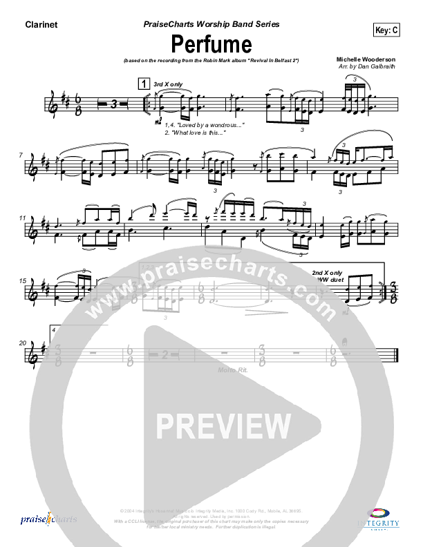 Perfume Clarinet (Robin Mark)