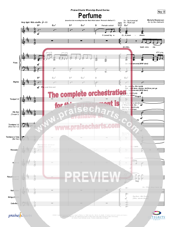 Perfume Conductor's Score (Robin Mark)
