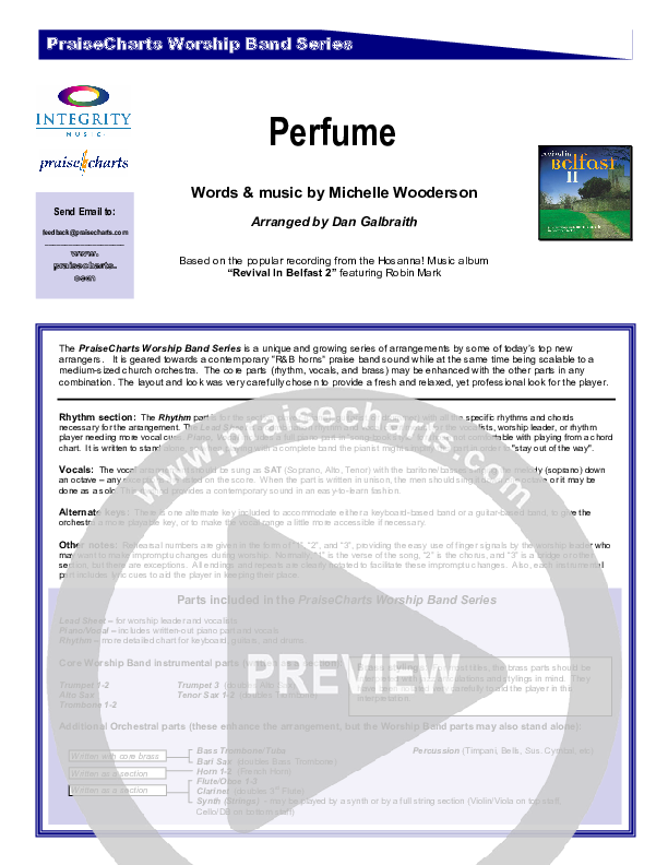 Perfume Cover Sheet (Robin Mark)