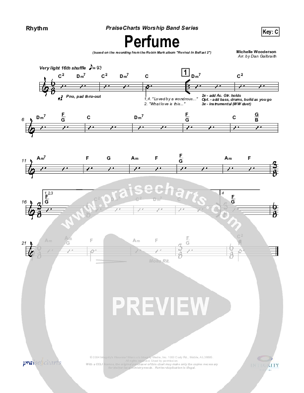 Perfume Rhythm Chart (Robin Mark)