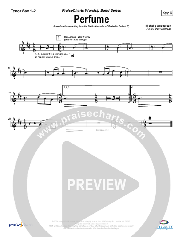 Perfume Tenor Sax 1/2 (Robin Mark)