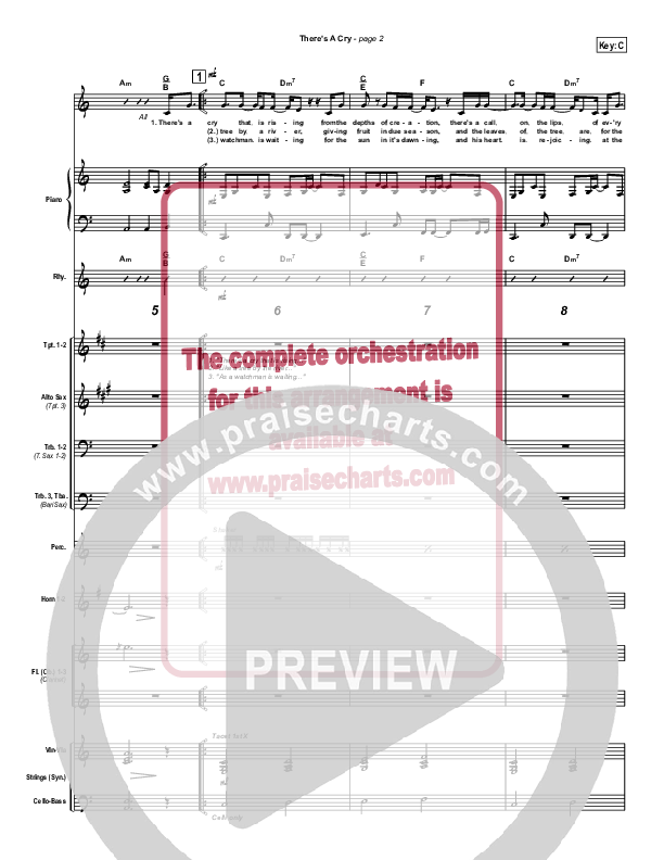 There's A Cry Orchestration (Robin Mark)