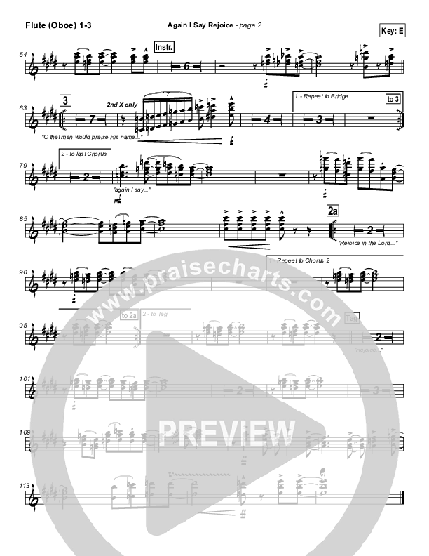 Again I Say Rejoice Wind Pack (Israel Houghton)