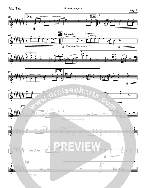 Friend Alto Sax (Israel Houghton)