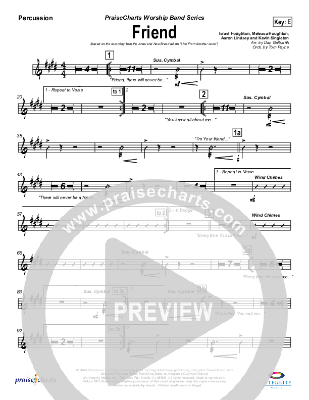 Friend Percussion (Israel Houghton)