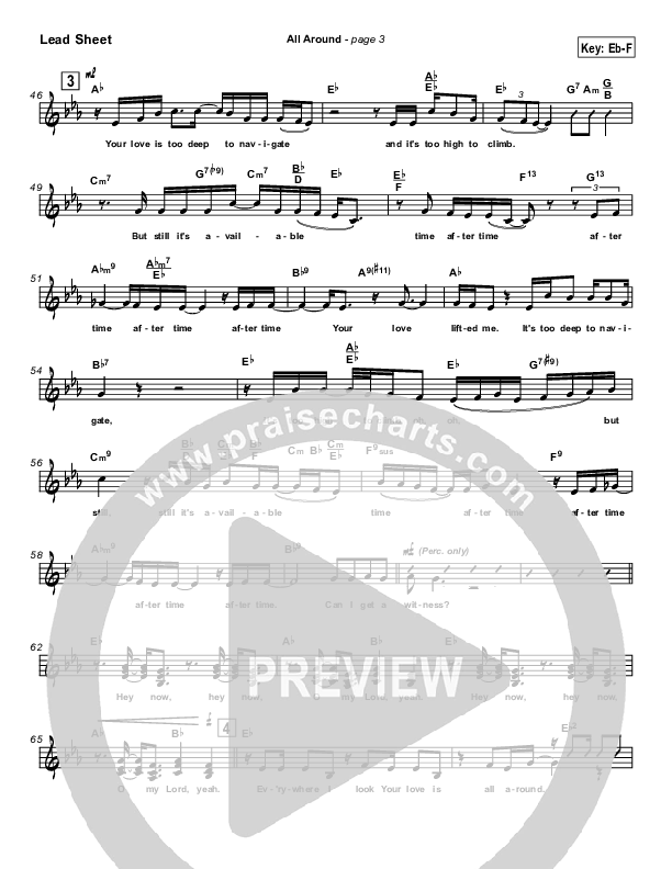 All Around Lead Sheet (Israel Houghton)