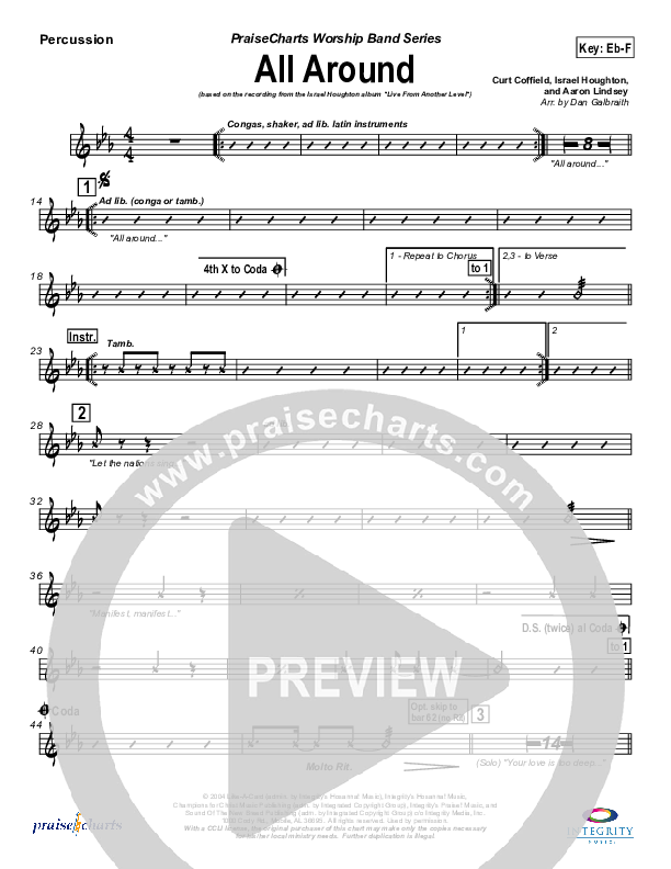 All Around Percussion (Israel Houghton)