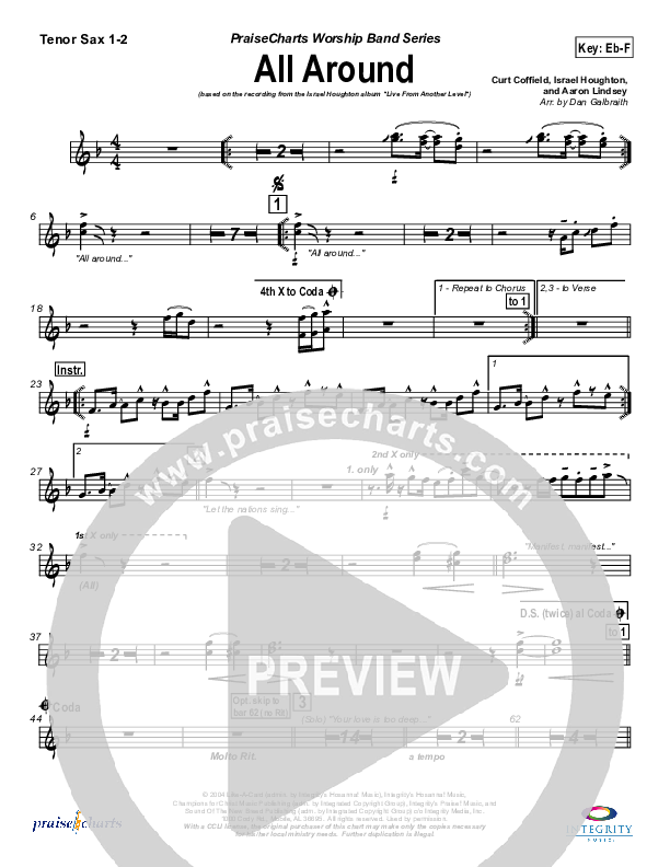 All Around Tenor Sax 1/2 (Israel Houghton)