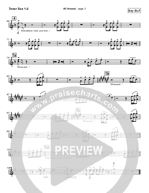 All Around Tenor Sax 1/2 (Israel Houghton)