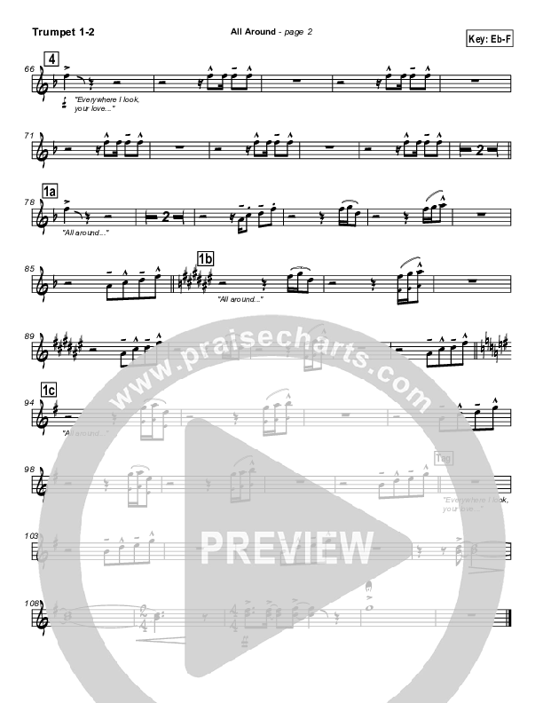 All Around Trumpet 1,2 (Israel Houghton)