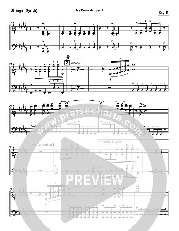 My Reward Synth Strings (Paul Baloche)