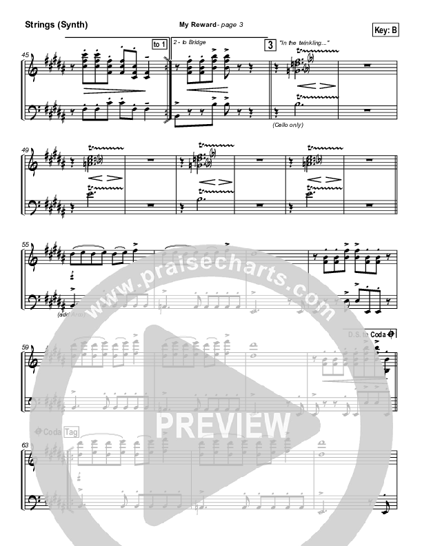 My Reward Synth Strings (Paul Baloche)