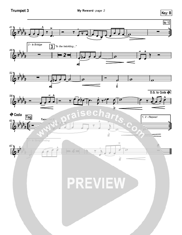 My Reward Trumpet 3 (Paul Baloche)