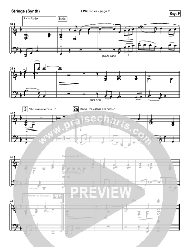 I Will Love Synth Strings (Hillsong Worship)