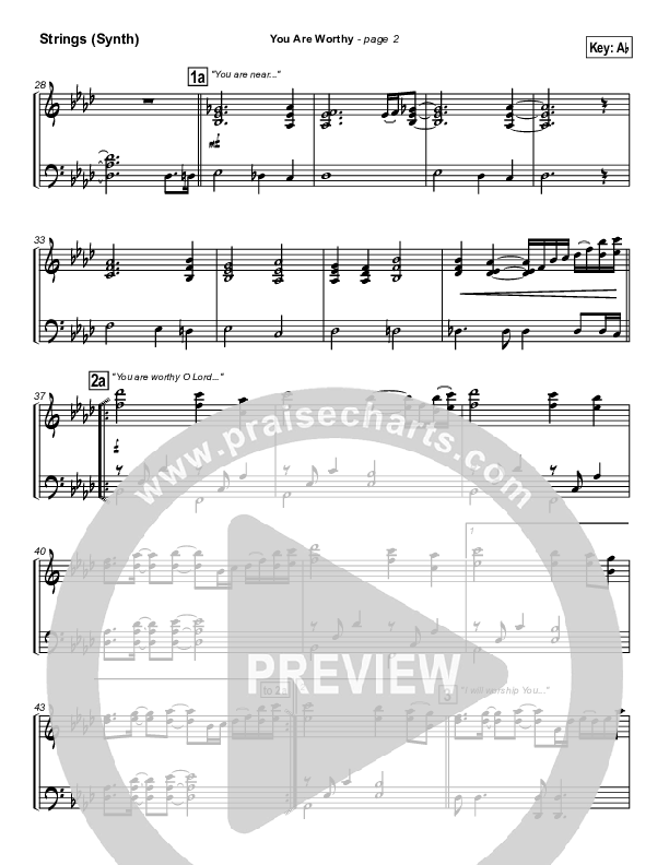 You Are Worthy Synth Strings (Hillsong Worship)