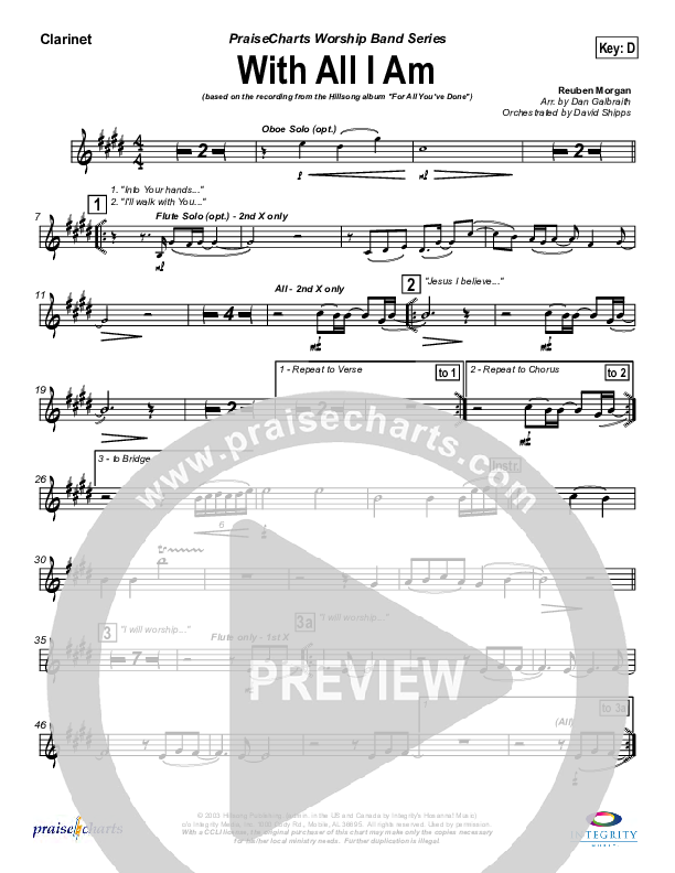 With All I Am Wind Pack (Hillsong Worship)