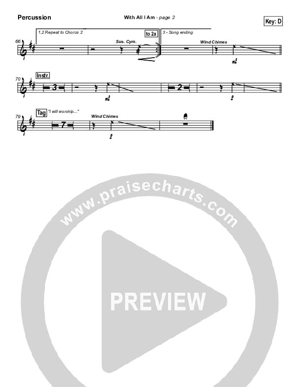 With All I Am Percussion (Hillsong Worship)