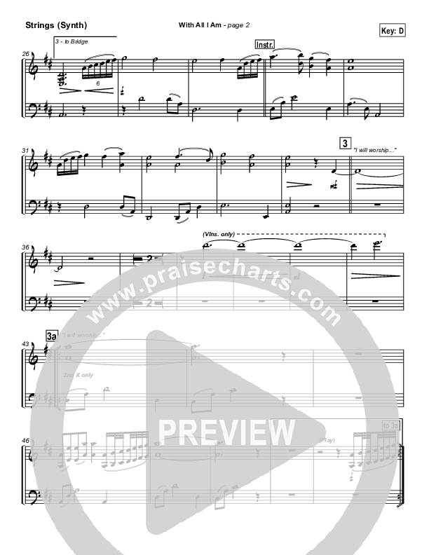 With All I Am Synth Strings (Hillsong Worship)