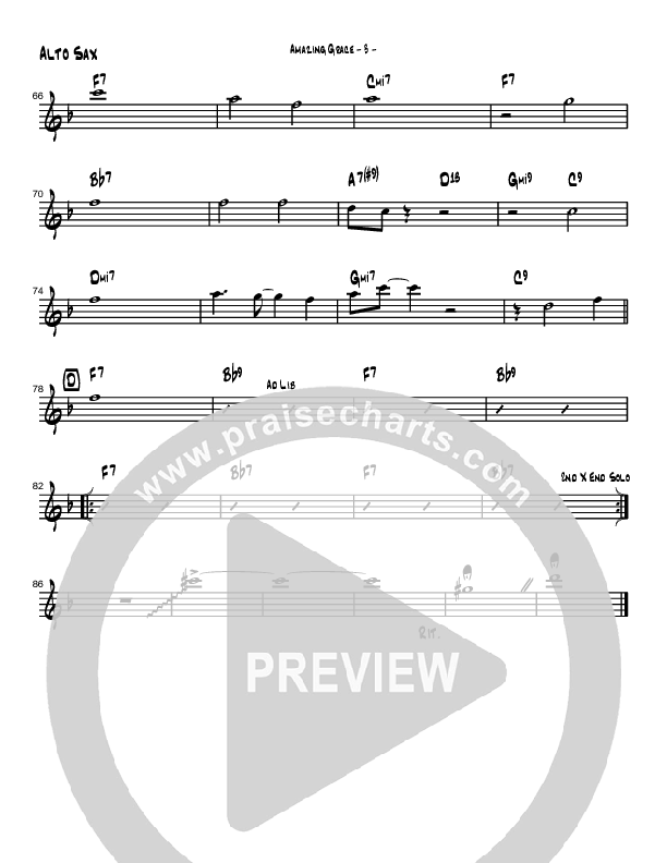 Amazing Grace (Instrumental) Alto Sax (Brad Henderson)