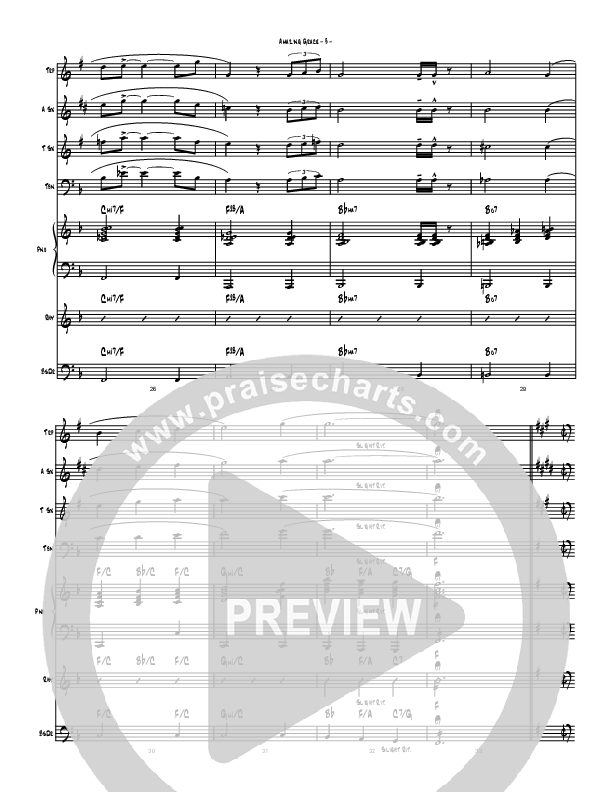 Amazing Grace (Instrumental) Conductor's Score (Brad Henderson)