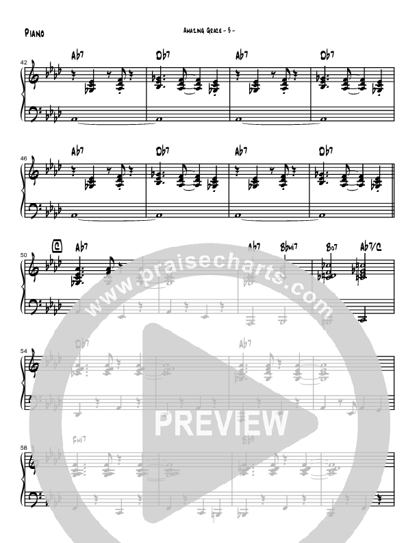 Amazing Grace (Instrumental) Piano Sheet (Brad Henderson)