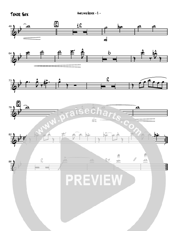 Amazing Grace (Instrumental) Tenor Sax 2 (Brad Henderson)
