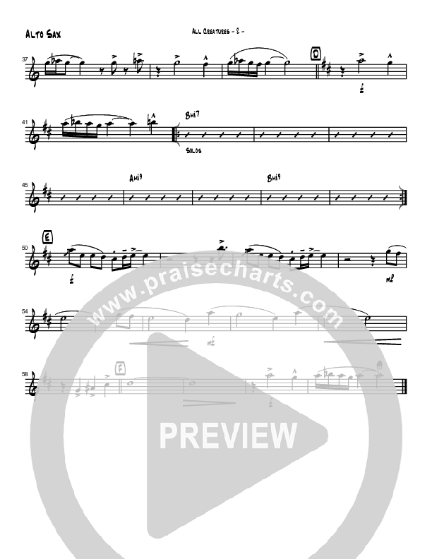 All Creatures Of Our God And King (Instrumental) Alto Sax (Brad Henderson)