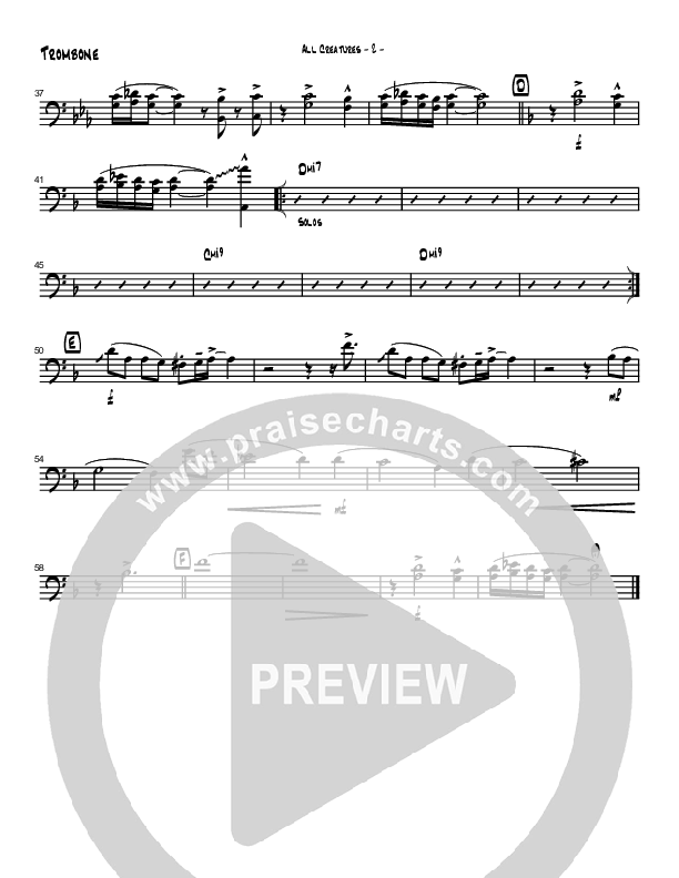 All Creatures Of Our God And King (Instrumental) Trombone (Brad Henderson)