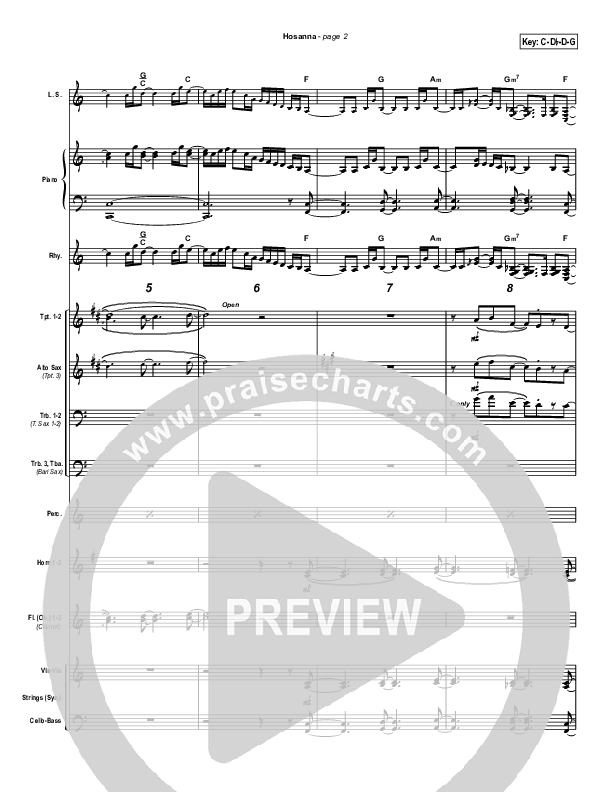 Hosanna Conductor's Score (Kirk Franklin)