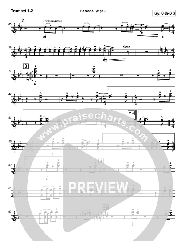Hosanna Trumpet 1,2 (Kirk Franklin)