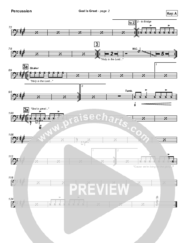 God Is Great Percussion (Travis Cottrell)